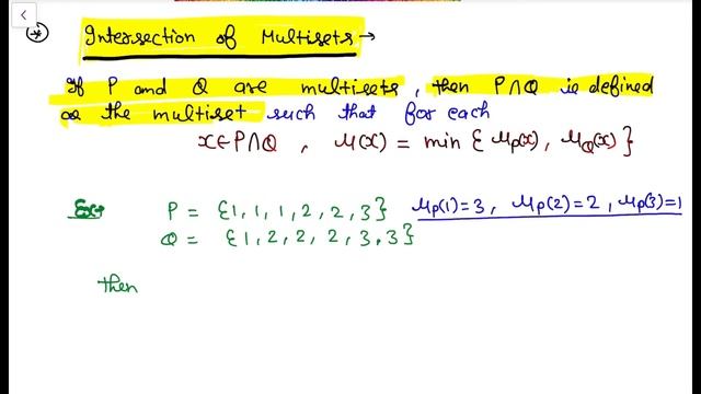 Multiset | Operations on Multisets | Union and Intersection of Multisets | Difference of Multisets смотреть онлайн