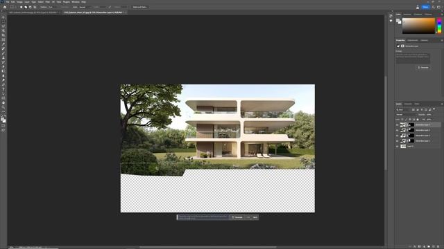 Adobe generative AI fill tool for architectural visualisation смотреть онлайн