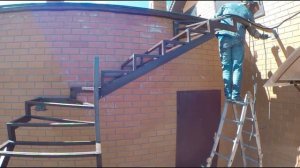 ЛЕСТНИЦА ИЗ ПРОФ ТРУБЫ НА ВТОРОЙ ЭТАЖ