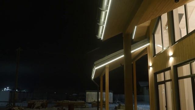 Контурная подсветка фасада неоном смотреть онлайн