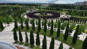 парк «Краснодар» Сергея Галицкого с высоты птичьего полета, 4K