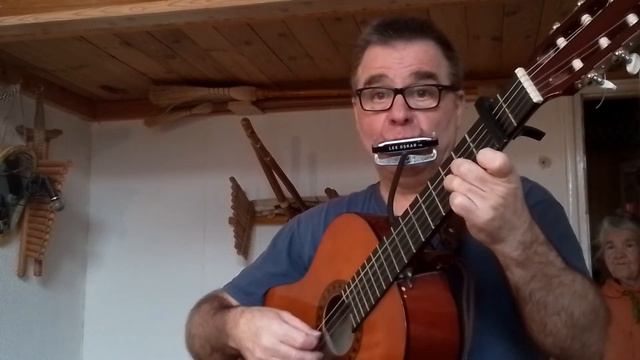 Yesterday - guitar and harmonica смотреть онлайн