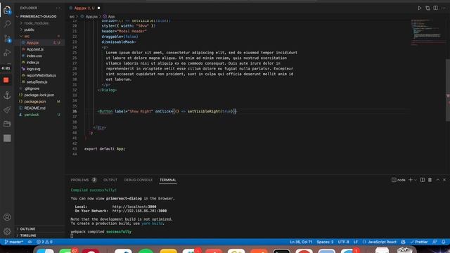 Creating a Popup Dialog Component in React with PrimeReact | ReactJS смотреть онлайн
