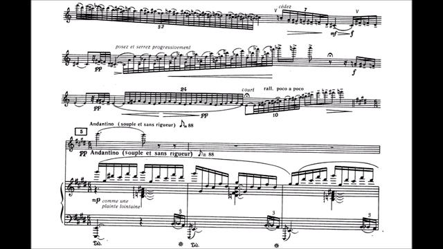 Eugene Bozza: Agrestide for Flute and Piano (with score) смотреть онлайн