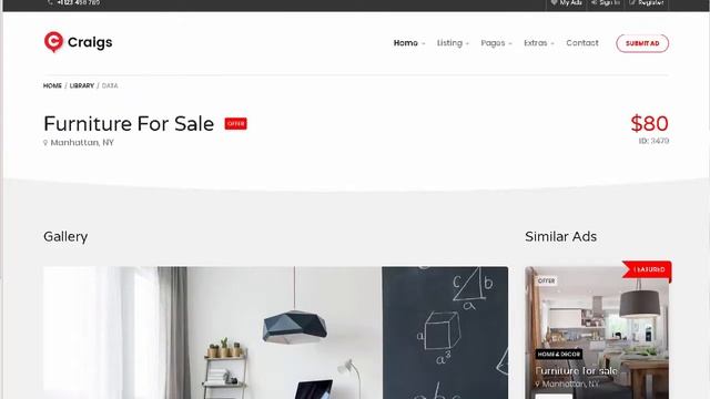 Craigs - Easy Buy & Sell Directory Template | Themeforest Download смотреть онлайн