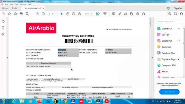 How to check Air Arabia Ticket Confirmation by Pnr Number (Complete Guide) смотреть онлайн