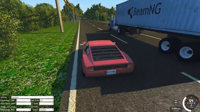 BeamNG Drive | Почти Индийское кино:D Цель: проехать под прицепом! смотреть онлайн