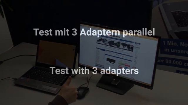 USB Display Adapter USB 2.0 zu DVI/HDMI/VGA смотреть онлайн