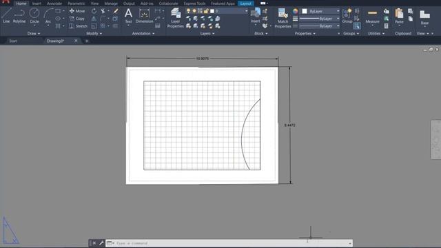 AutoCAD 2021 Tutorial: Drawing area, layout size, paper size and plot scale смотреть онлайн