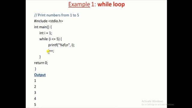 While loop and do..while loop in C programming language смотреть онлайн