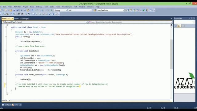 How to generate row serial number to datagridview C# смотреть онлайн