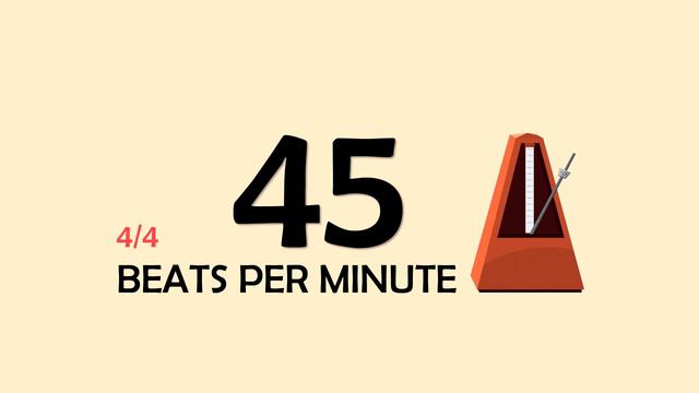 45 BPM 4/4 Metronome смотреть онлайн