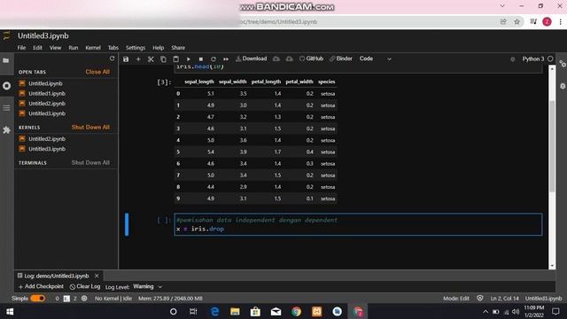 Data preprocessing menggunakan phyton (data iris ) смотреть онлайн