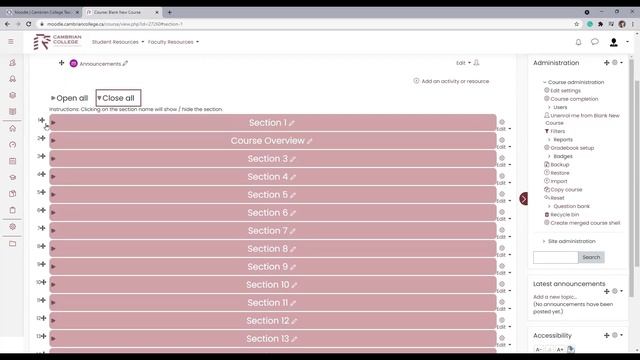Editing Moodle Sections смотреть онлайн