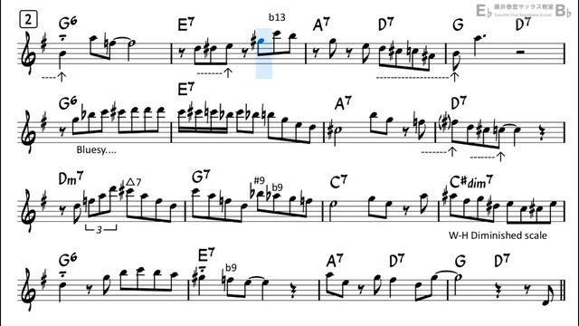 Doxy - Easy Solo Example for Alto Sax (Take -1) смотреть онлайн