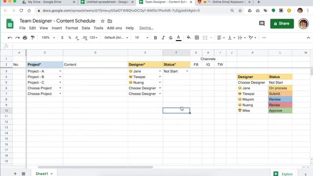 สร้าง Google Sheets ไว้ Track งานง่ายๆ สไตล์ Designer смотреть онлайн