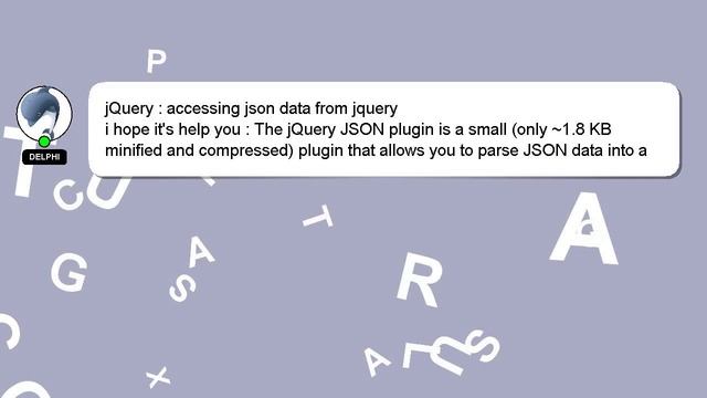 jQuery : accessing json data from jquery смотреть онлайн