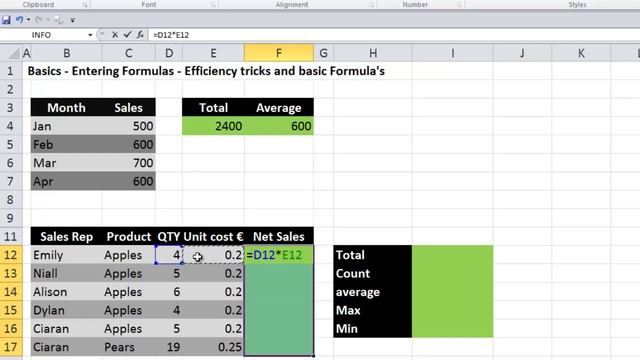 EXCEL 2013 basics formulas and auditing tools смотреть онлайн