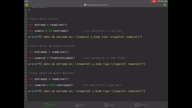 SWIFT FUNCION READLINE() - ENTRADAS ESTANDAR смотреть онлайн