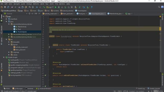 شرح RecyclerView في Android Studio смотреть онлайн