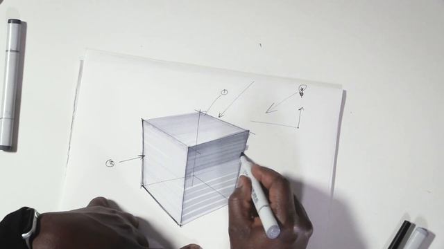 Sketch-A-Day - How to Shade a Cube With Markers смотреть онлайн
