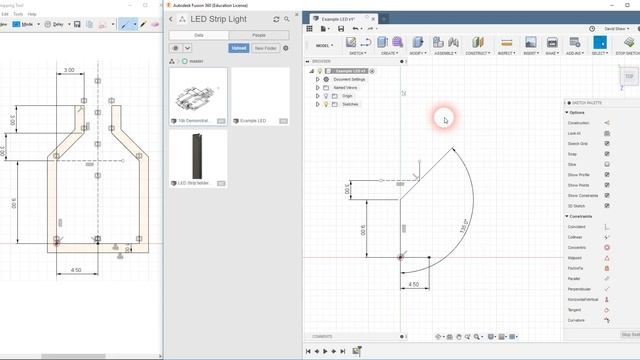 Fully defining sketch profiles in Fusion 360 смотреть онлайн