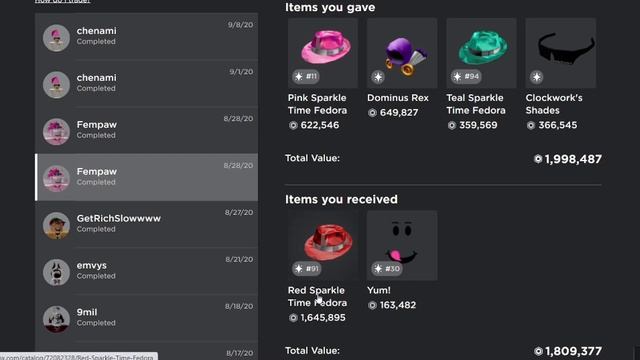 I Got the Red Sparkle Time Fedora on Roblox смотреть онлайн