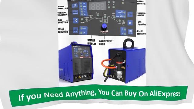 Plasmargon Super225 Aluminum TIG Welding Machine ac/dc Pulse 5 in 1 inverter Welding Machine смотреть онлайн