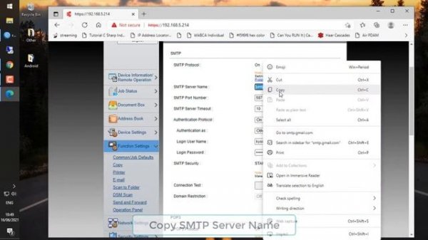 Scan Email Kyocera Error 1101 SOLVED