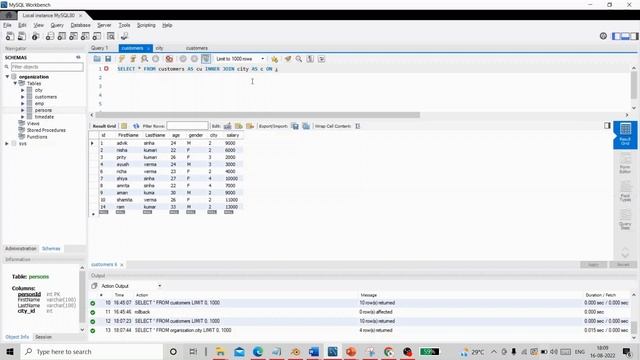 MYSQL INNER JOINS смотреть онлайн