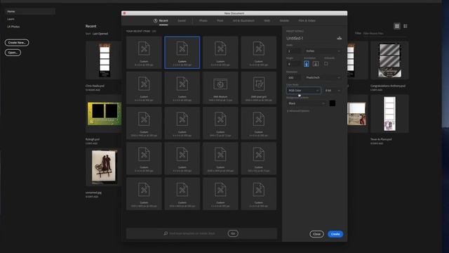 How To Setup A Canvas In Photoshop - Photo Booth Template Design Part 1 смотреть онлайн