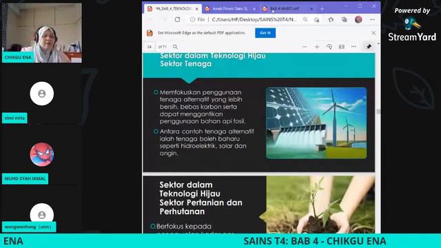 BAB 4 TEKNOLOGI HIJAU DALAM MELESTARIKAN ALAM смотреть онлайн