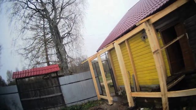 Крыльцо с терраской своими руками.