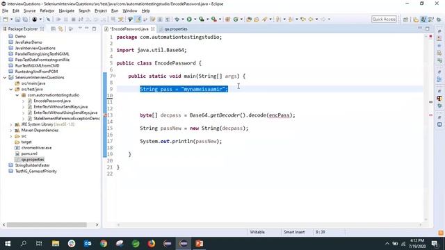 How To Encode Password In Selenium WebDriver Using Java смотреть онлайн