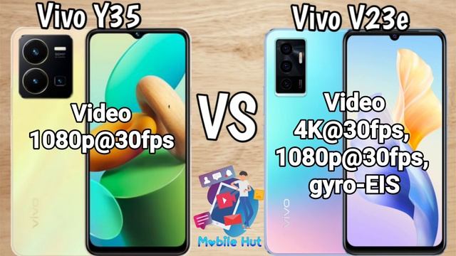 Full Comparison of Vivo Y35 and Vivo V23e specifications||Vivo mobiles comparison||at mobiles hut смотреть онлайн
