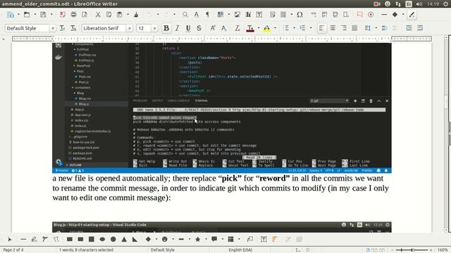 How to rename any commit message in Git смотреть онлайн