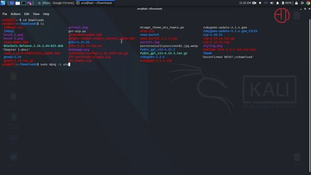 How To install Atom Code Editor Kali Linux 2020.3 смотреть онлайн