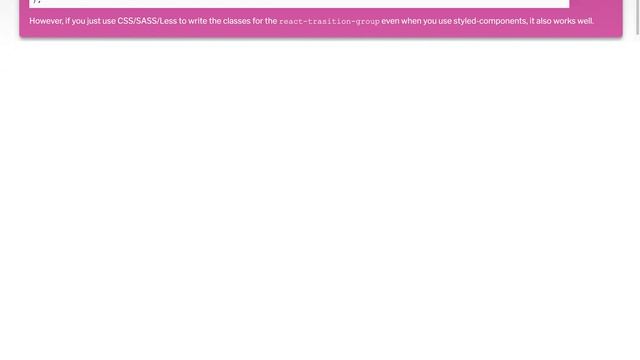 Using ReactCSSTransitionGroup with styled-component смотреть онлайн