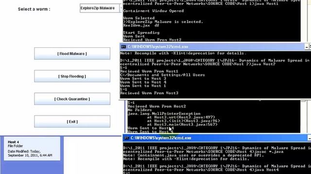 Dynamics of Malware Spread in Decentralized Peer-to-Peer Networks - Java Project смотреть онлайн