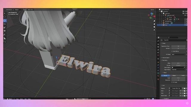 ? 3D TEXT in BLENDER tutorial for ROBLOX GFX ? смотреть онлайн