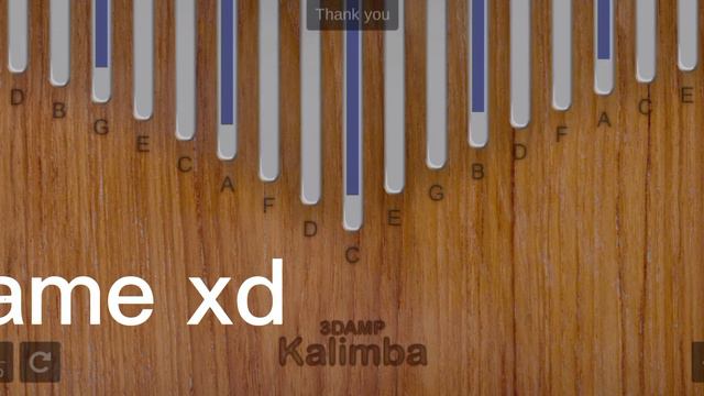 Ticking Kalimba With Notes