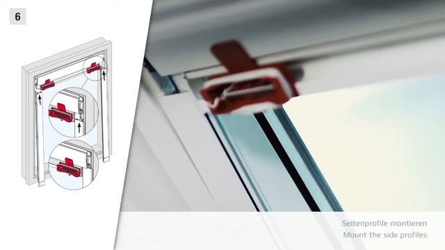 Правило установки - Мансардная рулонная штора Benthin (Roof System). смотреть онлайн