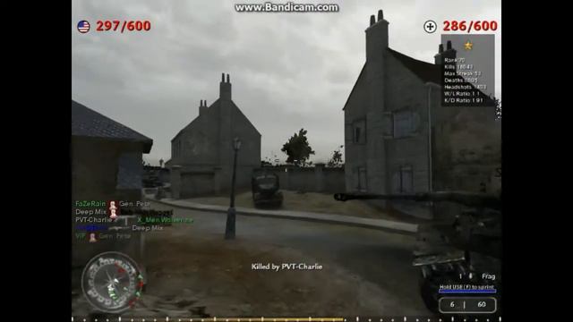 Call of duty 2 Multiplayer l St. Mere Eglise , France Gameplay смотреть онлайн