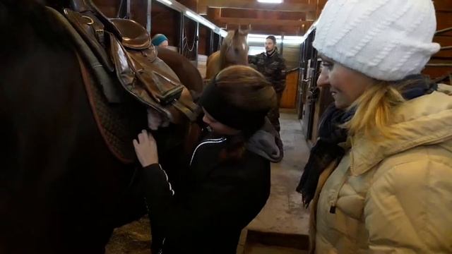 Как правильно седлать лошадь и одевать уздечку смотреть онлайн