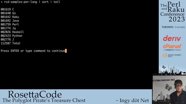 RosettaCode - The Polyglot Pirate's Treasure Chest - Ingy döt؜؜ Net­ - TPRC 2023 смотреть онлайн