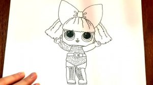 DRAW LOL Surprise DIY Doll / Draw Toy Tutorial / Liitle Girl....КАК НАРИСОВАТЬ КУКЛУ ЛОЛ/ LOL