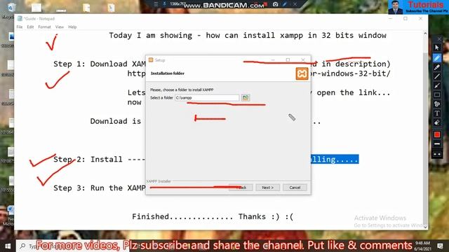 How To Install XAMPP in 32 bits window 7/10 in Bangla смотреть онлайн