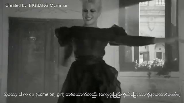 Pixie Lott (Ft. GD & TOP) - Dancing On My Own [Burmese Sub]