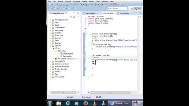 suma de numeros desde un archivo txt Resuelto con Java смотреть онлайн
