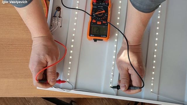 Ремонт светодиодного светильника. Советы! Проверка светодиодов. Неисправность драйвера светильника! смотреть онлайн